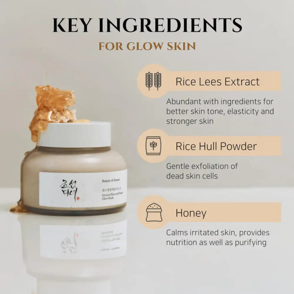 BEAUTY OF JOSEON Ground Rice and Honey Glow Mask 150ml