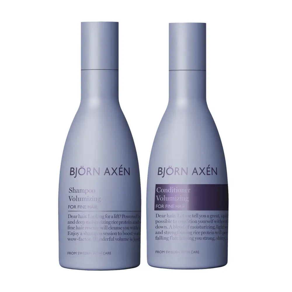 BJORN AXEN DUO Volumizing Shampoo + Conditioner Cheveux Fins 2x250ml