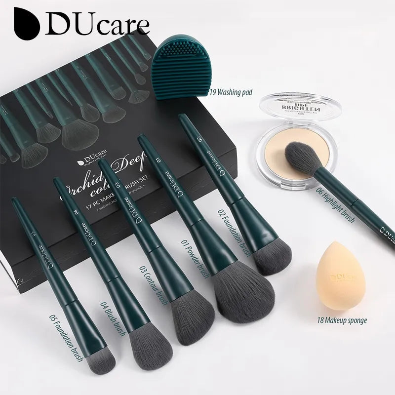 ducare-orchid-deep-ensemble-de-pinceaux-de-maquillage-15-en-1