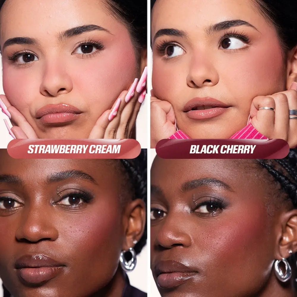 HUDA BEAUTY Baby Blush Duo Coffret blush 2 Mini Strawberry Cream + Black Cherry