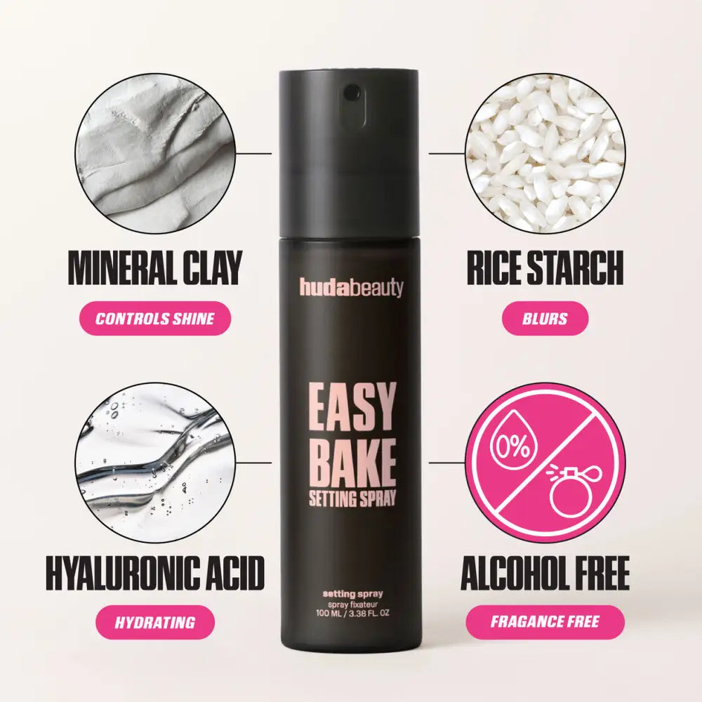 HUDA BEAUTY Easy Bake Setting Spray Travel Size 30ml Highlighter