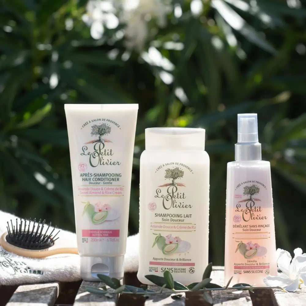 LE PETIT OLIVIER - Duo Shampooing et Après Shampooing Lait Soin Douceur Amande Douce Et Crème De Riz - 250ml crème pour