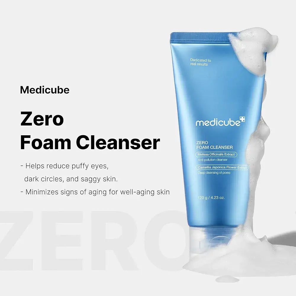 MEDICUBE - DUO Double Cleansing Zero Foam Cleanser + Zero Pore Blackhead Deep Cleansing Oil (2pcs) masques
