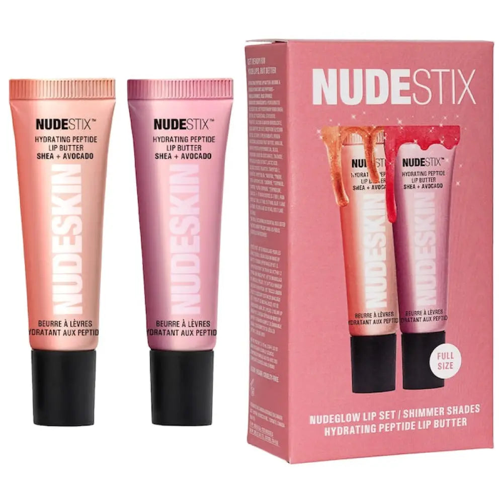 NUDESTIX - Nudeglow Hydrating Peptide Lip Butter Duo Set