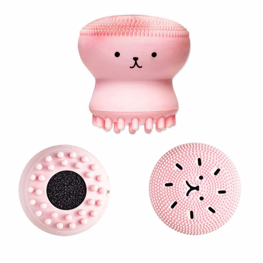 poulpe-mignon-meduses-nettoyage-du-visage-brosse-visage-de-massage-exfoliant-outil