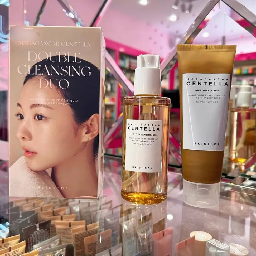 SKIN 1004 Madagascar Centella Double Cleansing Pack Cleansing Oil + Ampoule Foam (2pcs Full Size)