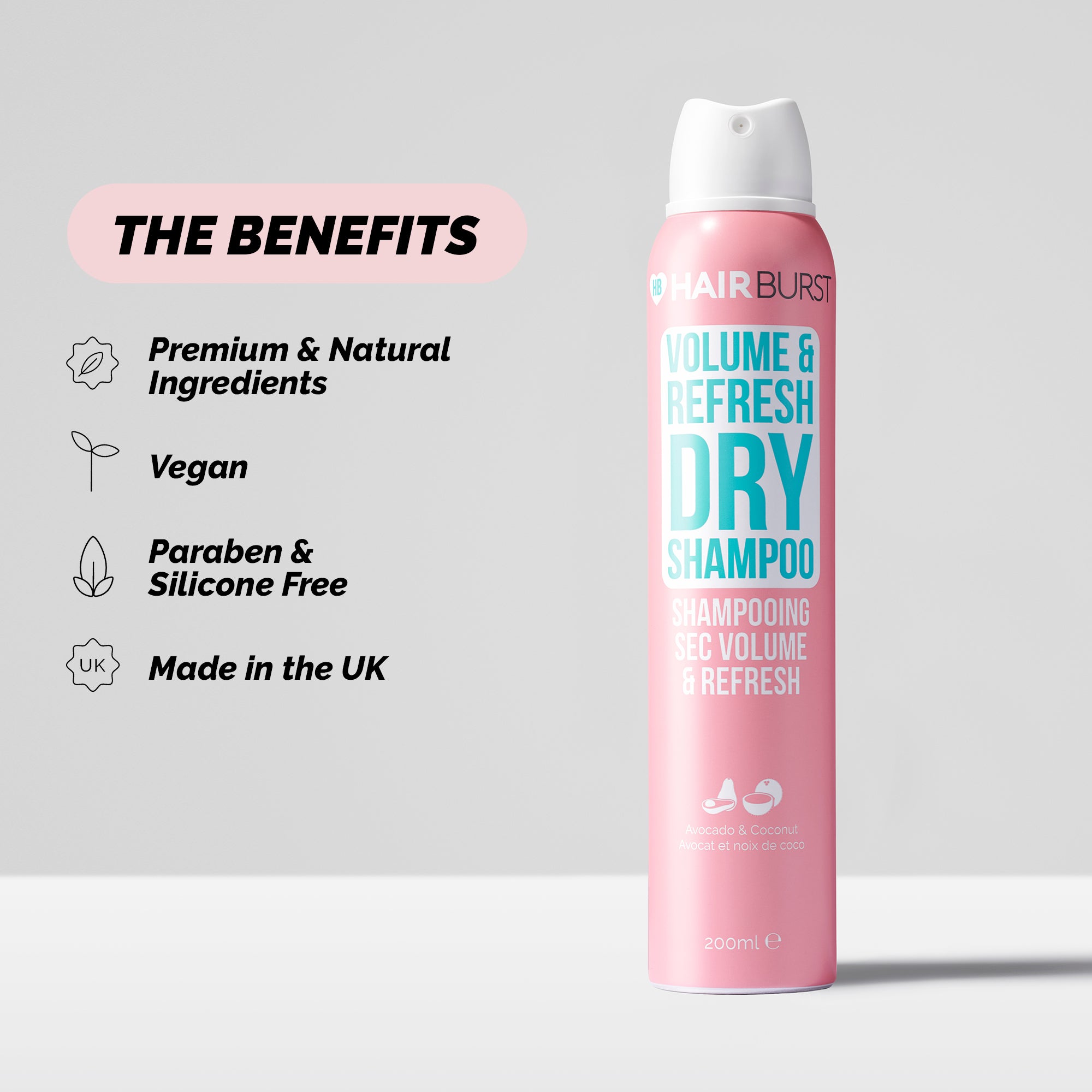 HAIRBURST - Shampoing Sec Volume et Refresh - 200ml