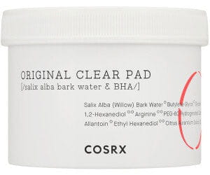 Cosrx One Step Original Clear Pad BHA peeling tonique peau grasse mixte boutons imperfections k beauty world