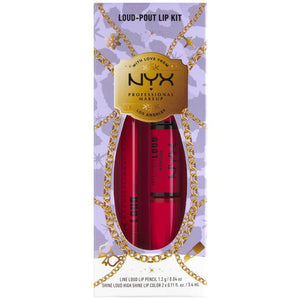NYX - Loud-pout Lip Kit - Lip Pencil+Shine