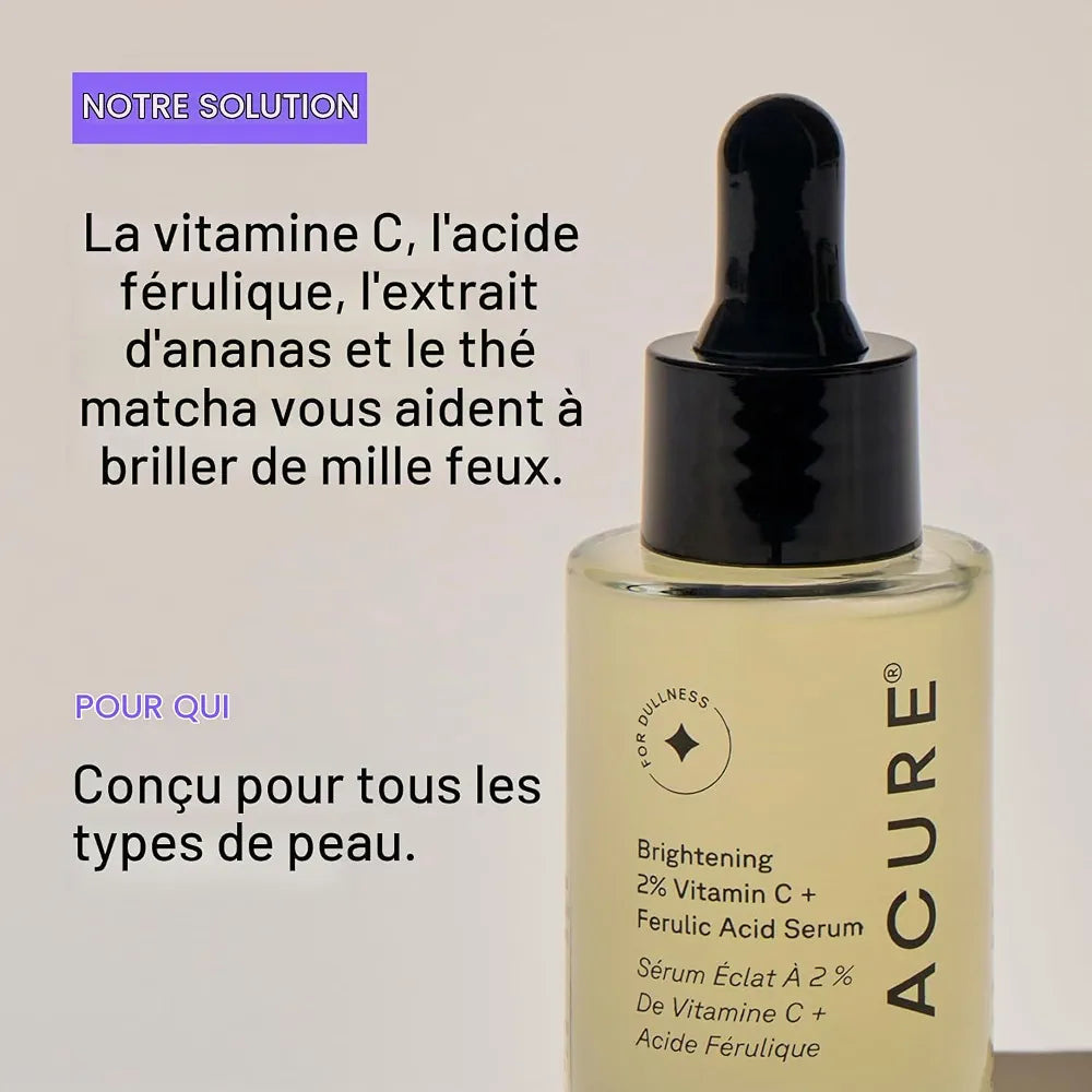ACURE - Eclaircissant Vitamin C & Ferulic Acid Serum - 30ml