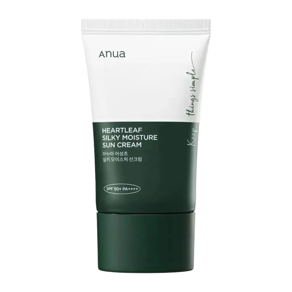 ANUA - Heartleaf Silky Moisture Sun Cream - Crème solaire SPF50+ PA++++ - 50ml