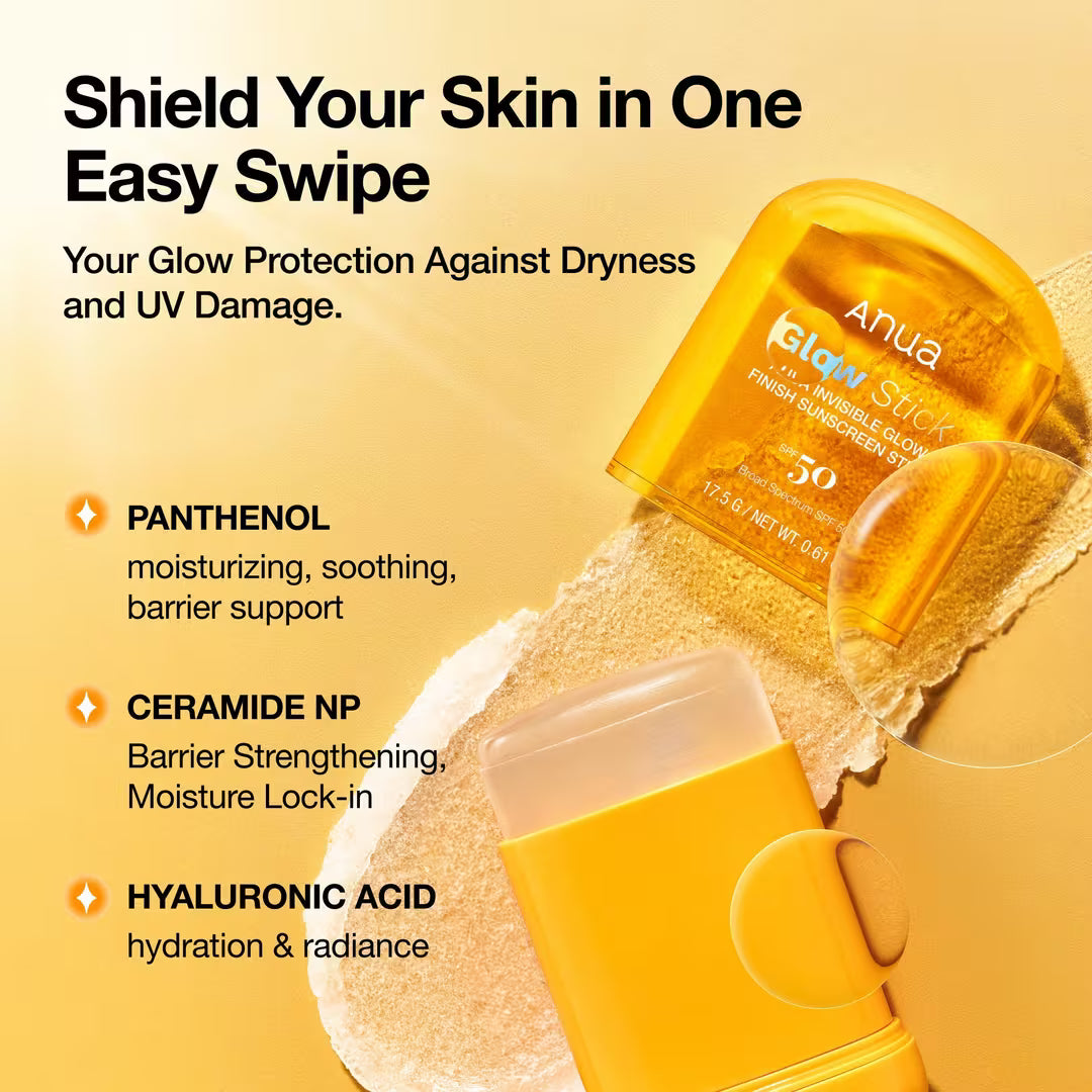ANUA - Invisible Glow Finish Sunscreen Stick -