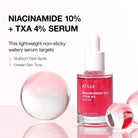 ANUA Niacinamide 10% + TXA 4% Dark Spot Correcting Serum 30ml masques
