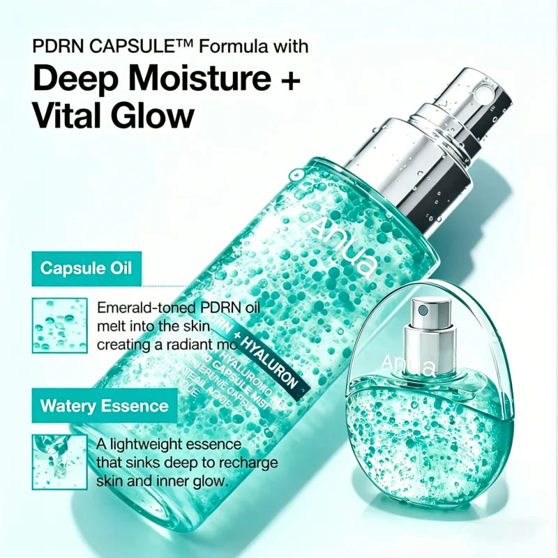 ANUA - PDRN + HYALURON, PDRN Hyaluronic Acid Hydrating Capsule Mist - 100ml