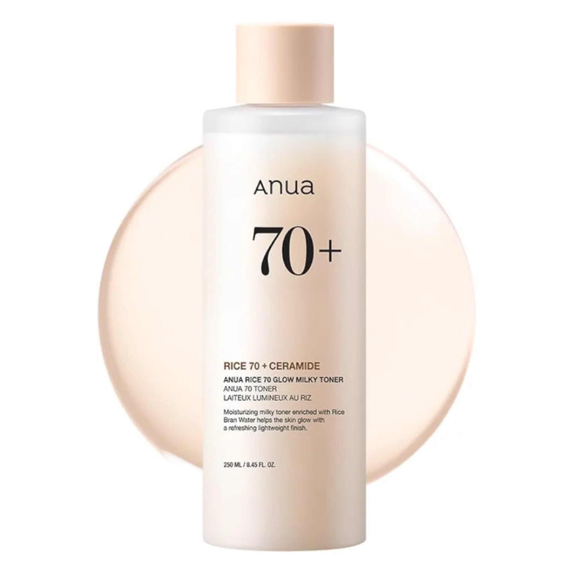ANUA - Rice 70 + Ceramide Glow Milky Toner - 250ml