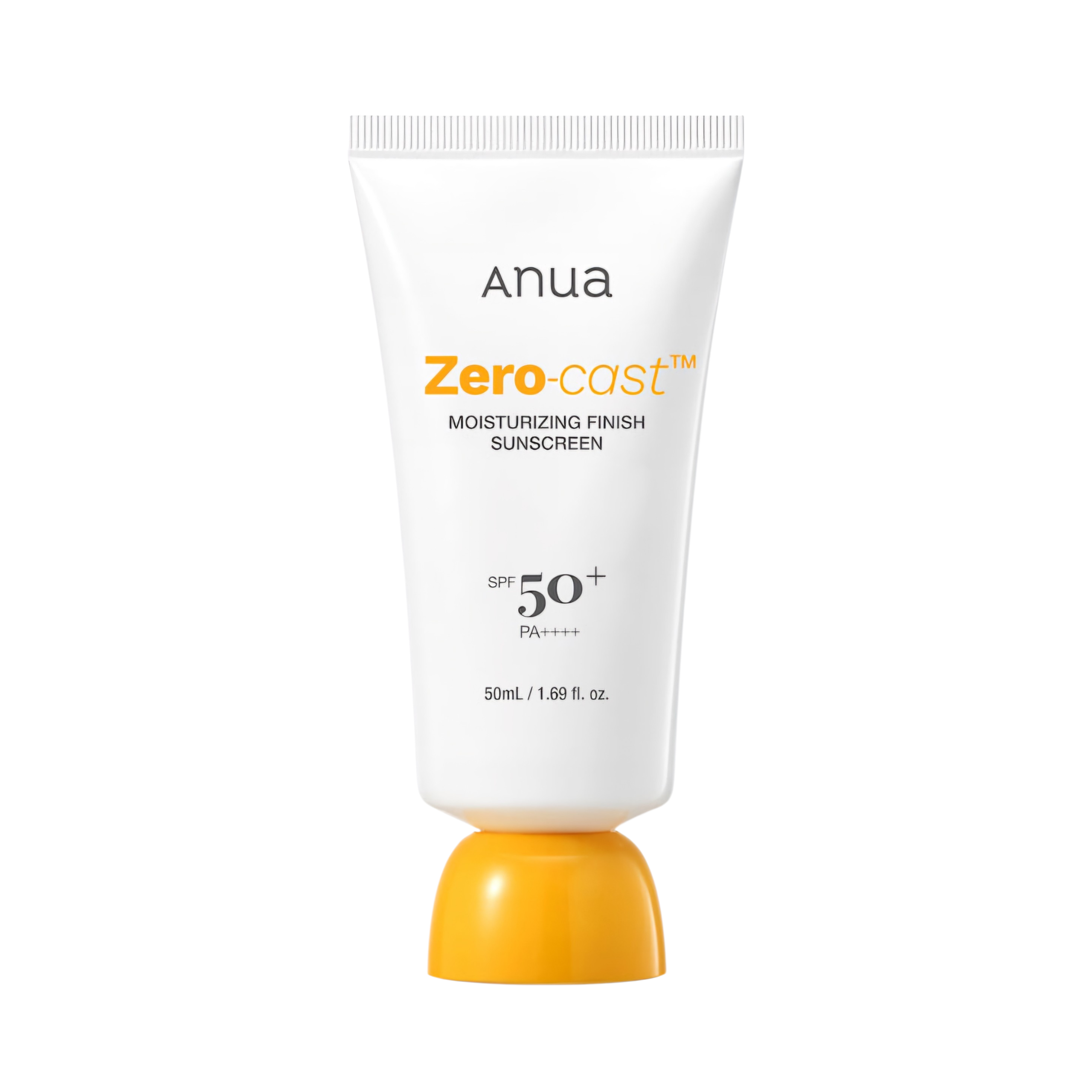 ANUA - Zero-Cast Moisturizing Finish Sunscreen - Crème solaire hydratante SPF50 - 50ml