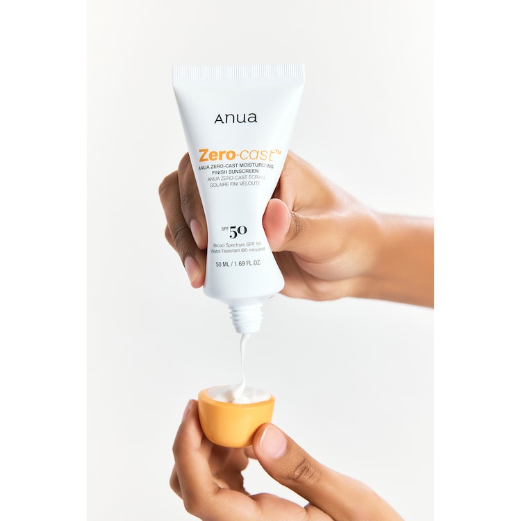 ANUA - Zero-Cast Moisturizing Finish Sunscreen - Crème solaire hydratante SPF50 - 50ml