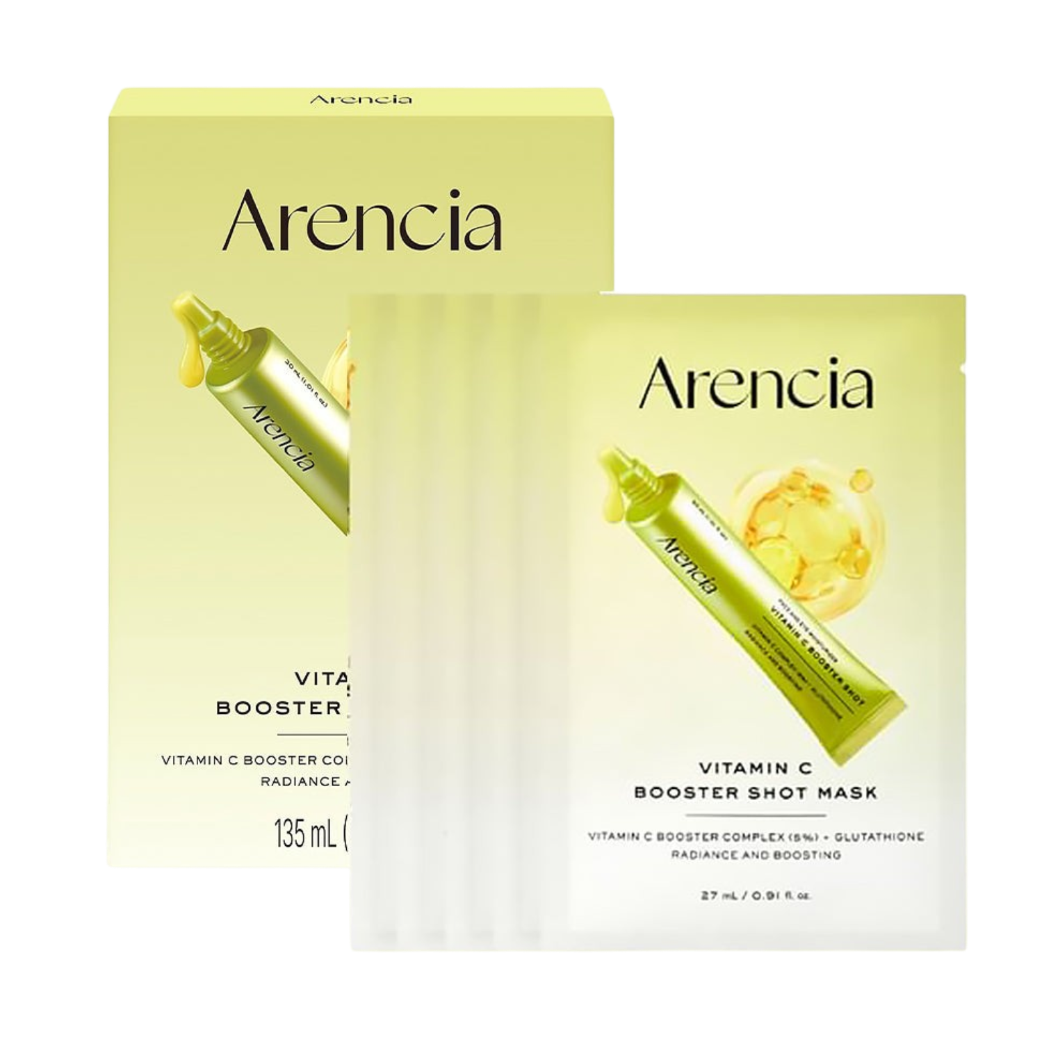 ARENCIA - Pack Vitamine C Booster Shot Mask ( 5pcs )