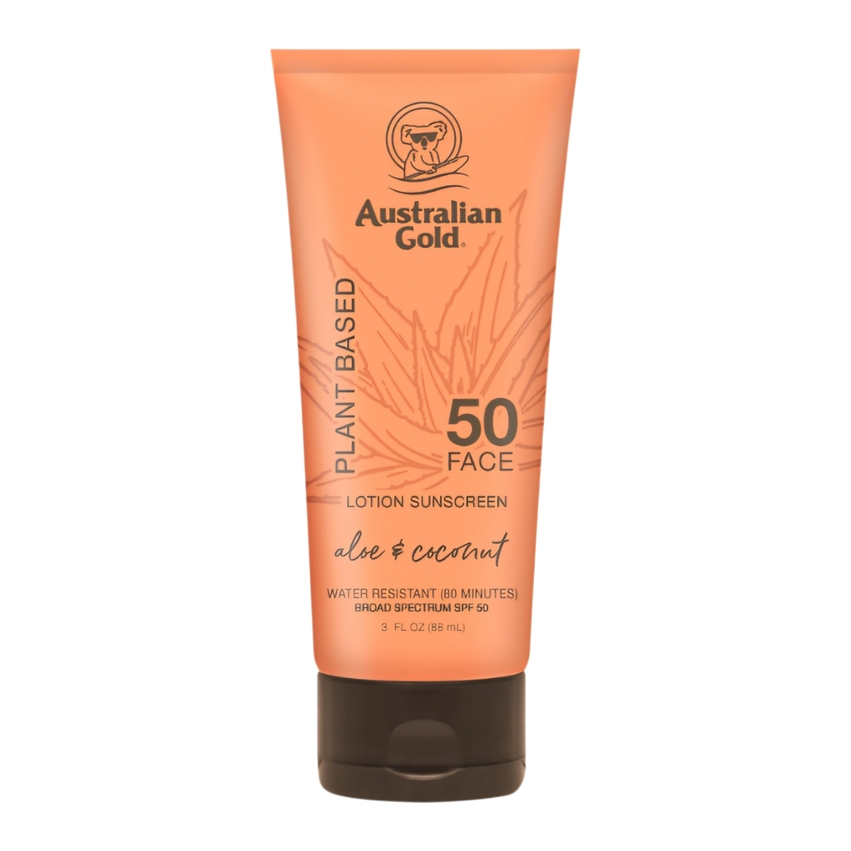 AUSTRALIAN GOLD -  Plant Based Lotion Sunscreen, Aloe & Coconut, SPF 50 88ml