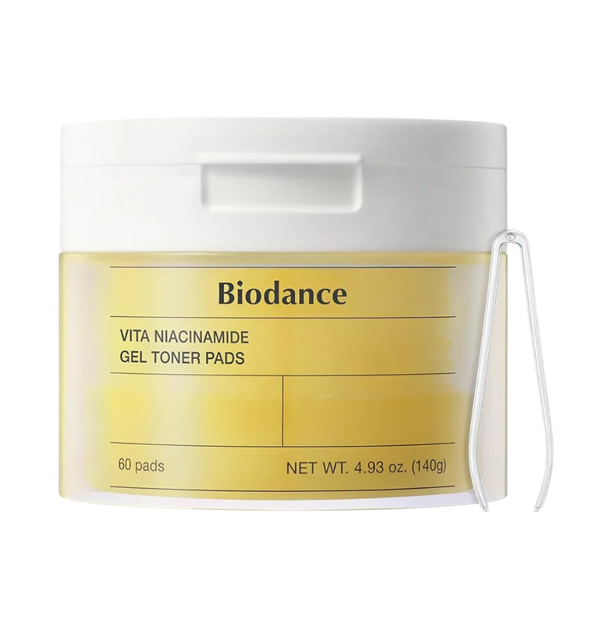 BIODANCE - Vita Niacinamide Gel Toner Pads - Masque illuminateur et unifiant- 60 pads