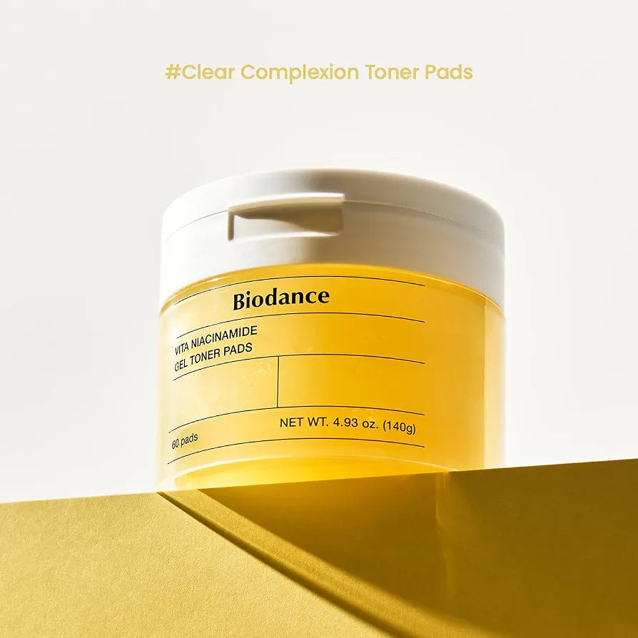 BIODANCE - Vita Niacinamide Gel Toner Pads - Masque illuminateur et unifiant- 60 pads