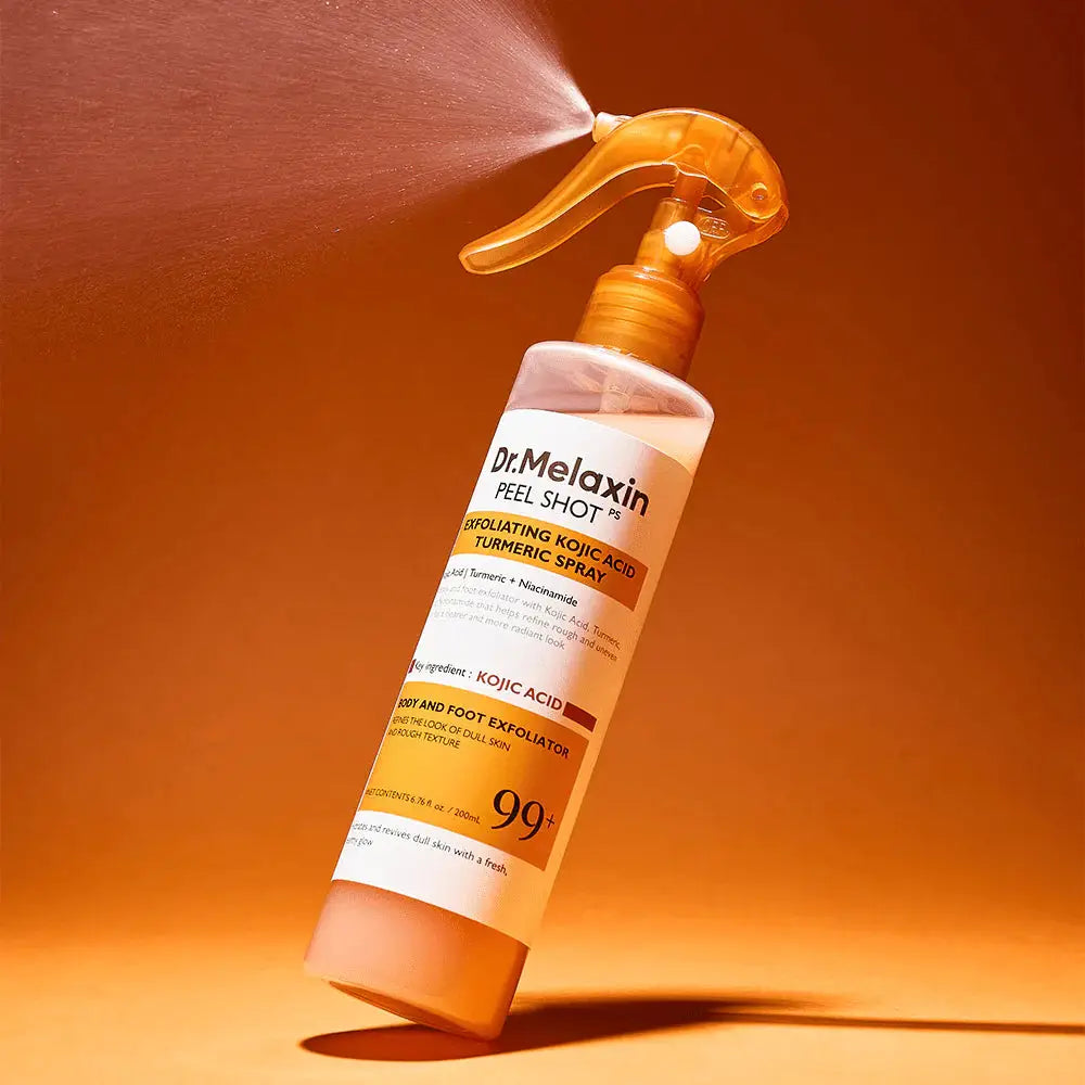 Dr.Melaxin Peel Shot Exfoliating Kojic Acid Turmeric Spray - 200ml | د. ميلاكسين بخاخ تقشير بحمض الكوجيك والكركم - 200 مل