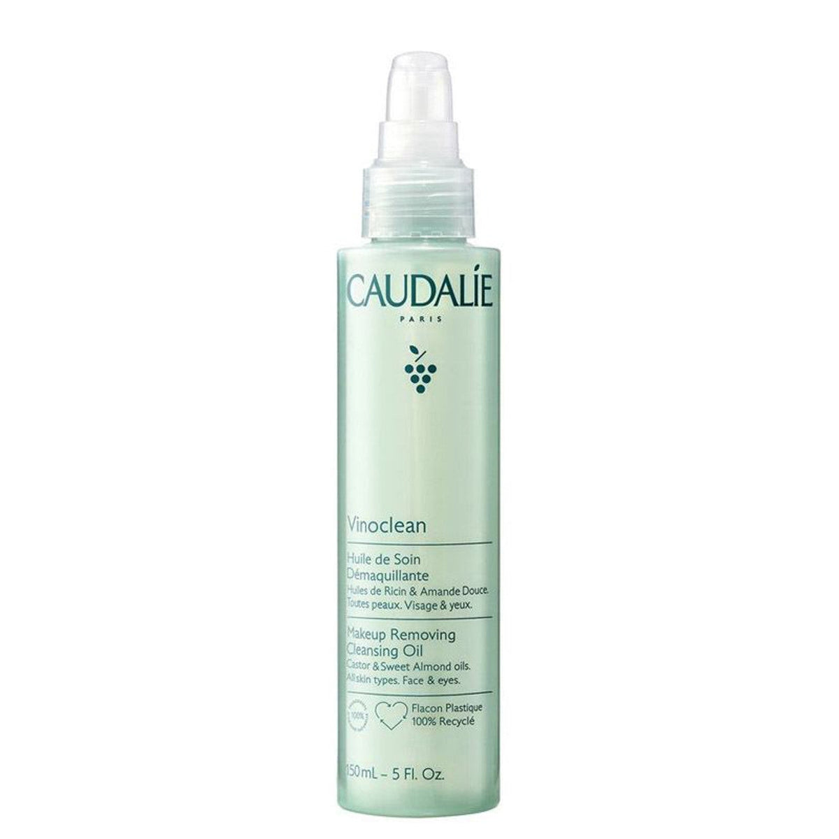 CAUDALIE - Vinoclean Huile de Soin Démaquillante à l'Huile d'Amande Douce + Ricin - 150ml