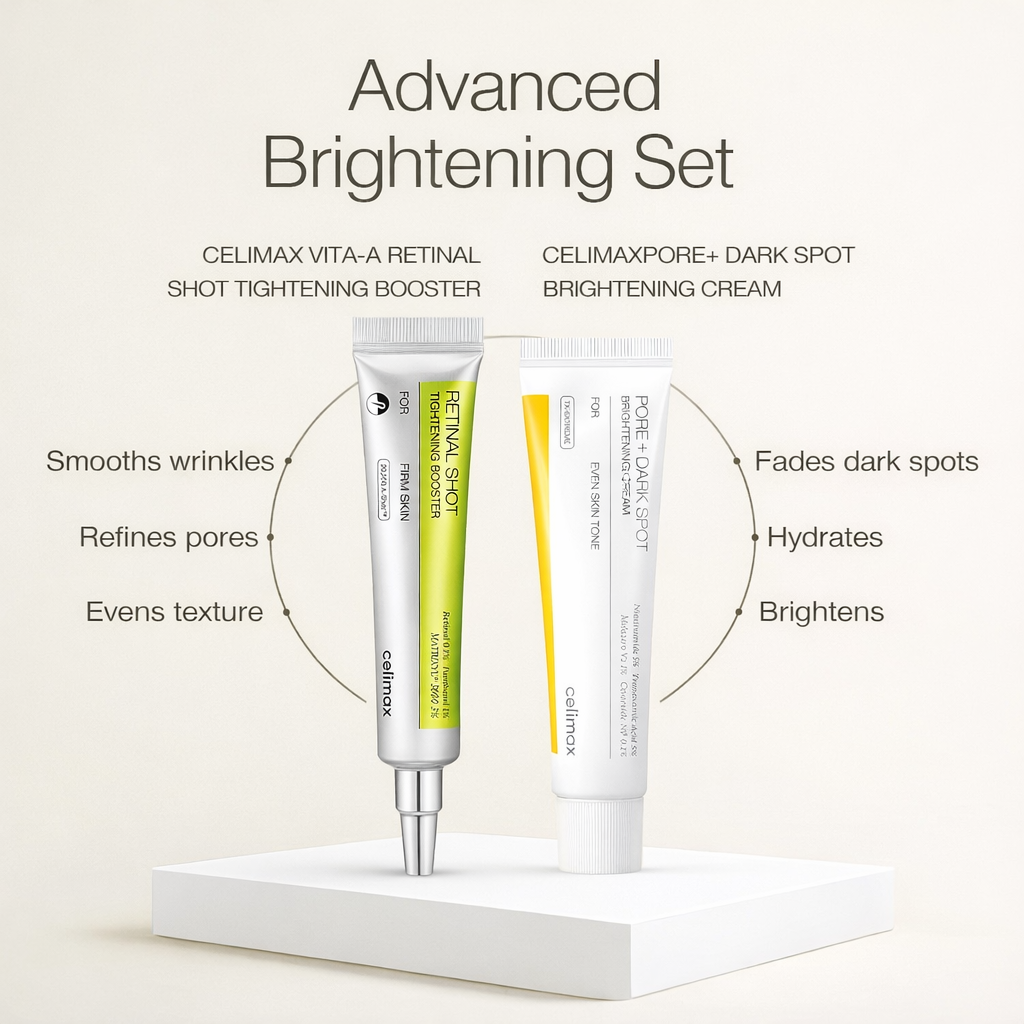 CELIMAX - DUO Retinal Shot Tightening Booster + Pore+Dark Spot Brightening Cream