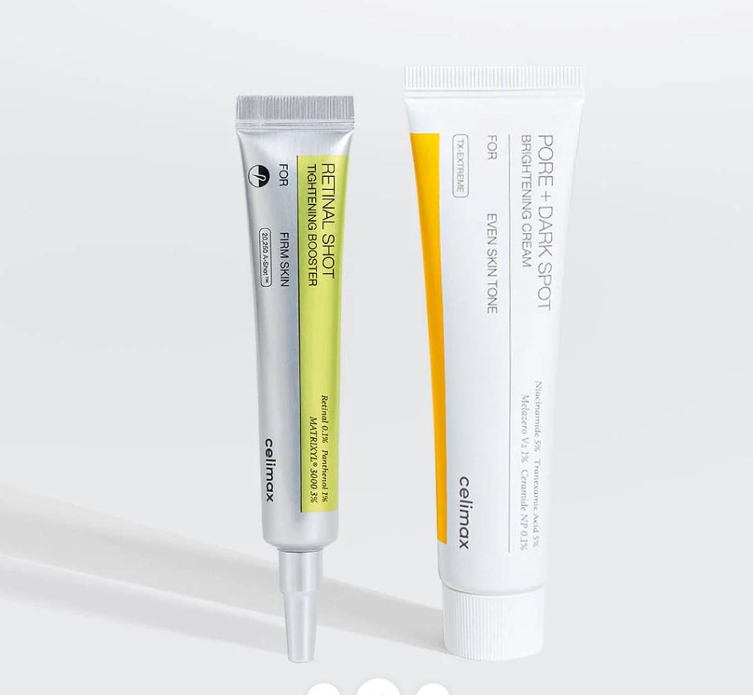 CELIMAX - DUO Retinal Shot Tightening Booster + Pore+Dark Spot Brightening Cream