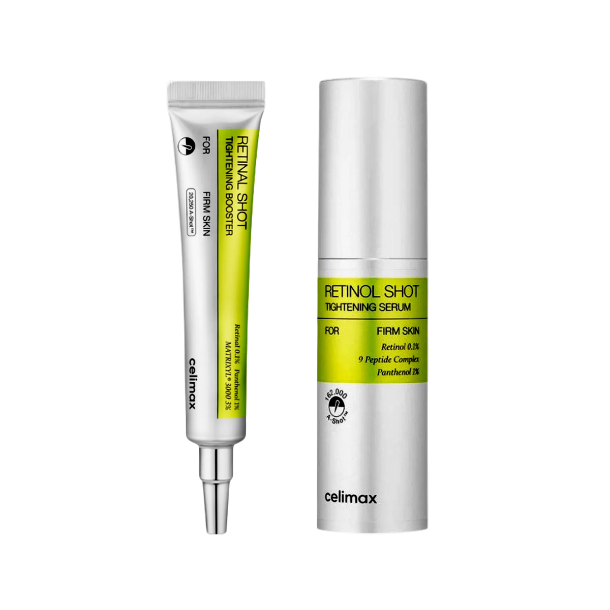 CELIMAX - DUO Retinol Shot Tightening Serum + The Vita-A Retinal Shot Booster