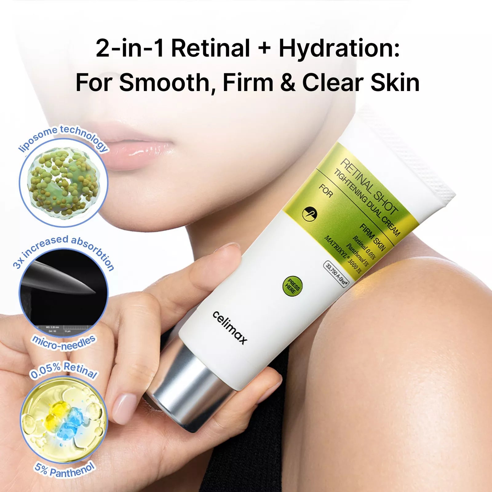 CELIMAX - The Vita-A Retinal Shot Tightening Dual Cream - 50ml