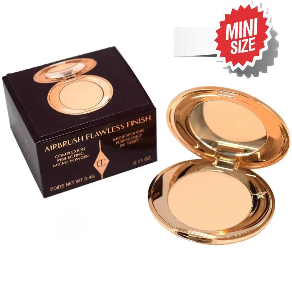 CHARLOTTE TILBURY - ⚠️MINI ⚠️AirBrush Flawless Finish Powder 3,4g - réf 1 Fair/Pâle Fondation