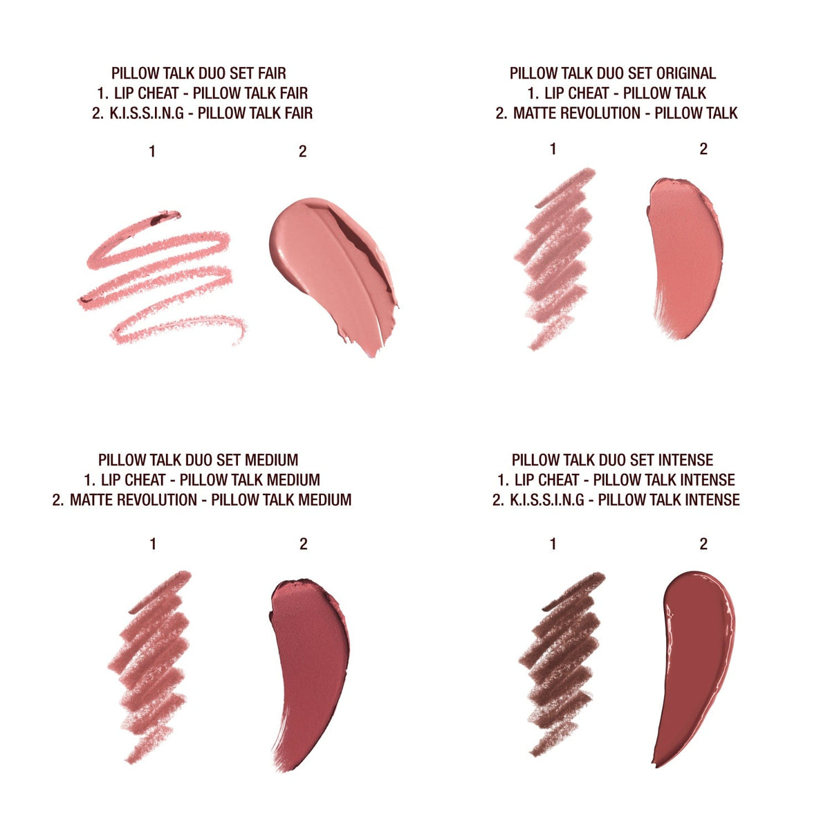 CHARLOTTE TILBURY - Mini Pillow Talk Lip Kit - pillow talk Fair