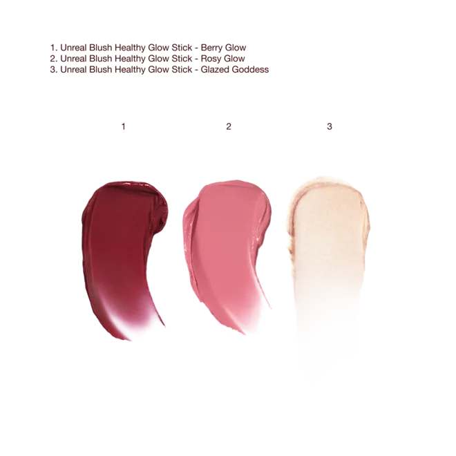 CHARLOTTE TILBURY - UNREAL BLUSH + GLOW MINI TRIO MINI CHEEK KIT