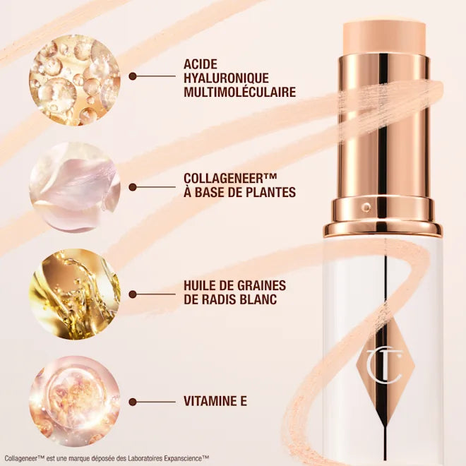 CHARLOTTE TILBURY - Unreal Skin Sheer Glow Tint - Stick Fond de teint Hydratant - 1 Fair/Clair