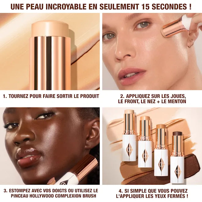 CHARLOTTE TILBURY - Unreal Skin Sheer Glow Tint - Stick Fond de teint Hydratant - 1 Fair/Clair