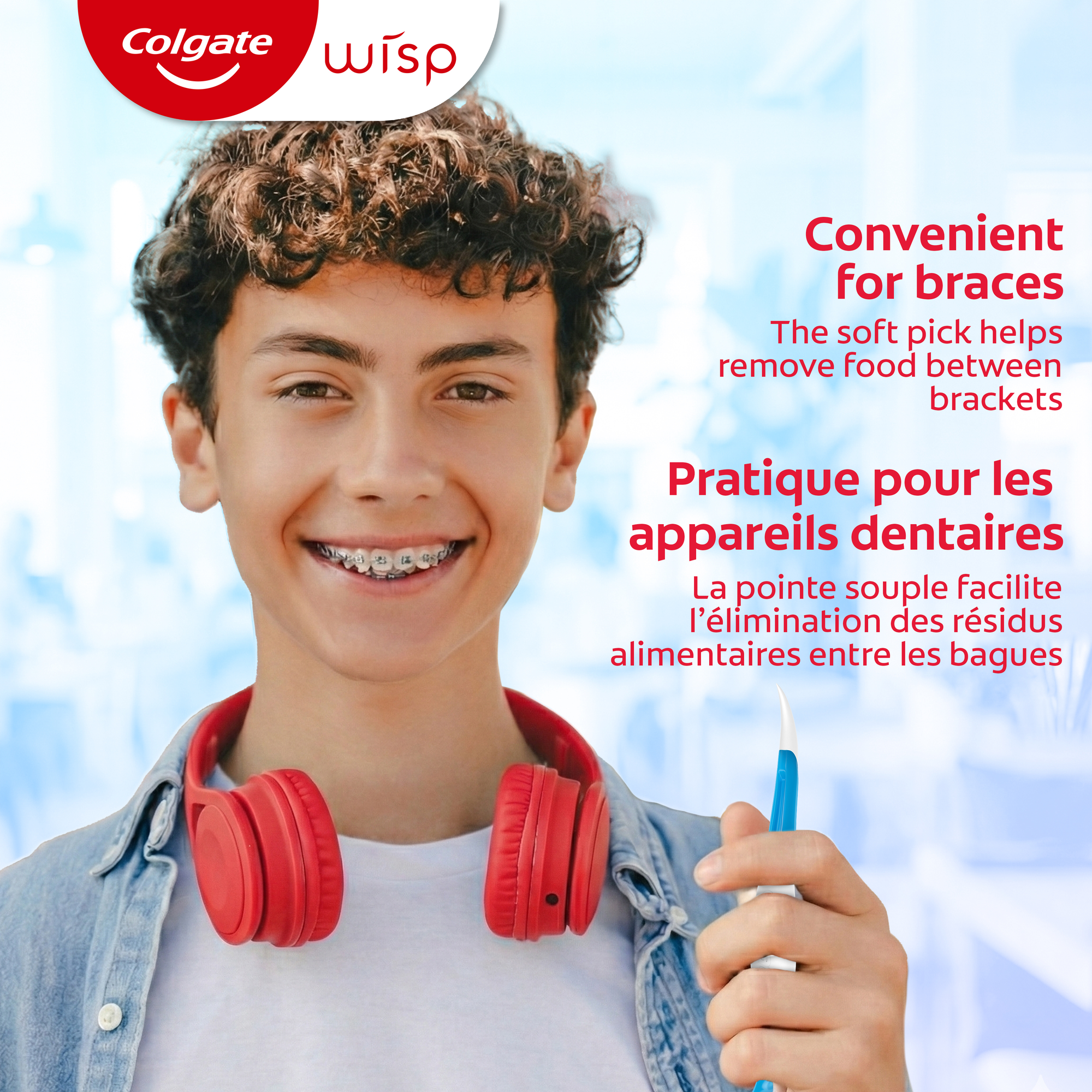 Colgate - MaxFresh Wisp, Brosse à dents de voyage à usage unique, Menthe poivrée