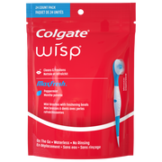 Colgate - MaxFresh Wisp, Brosse à dents de voyage à usage unique, Menthe poivrée