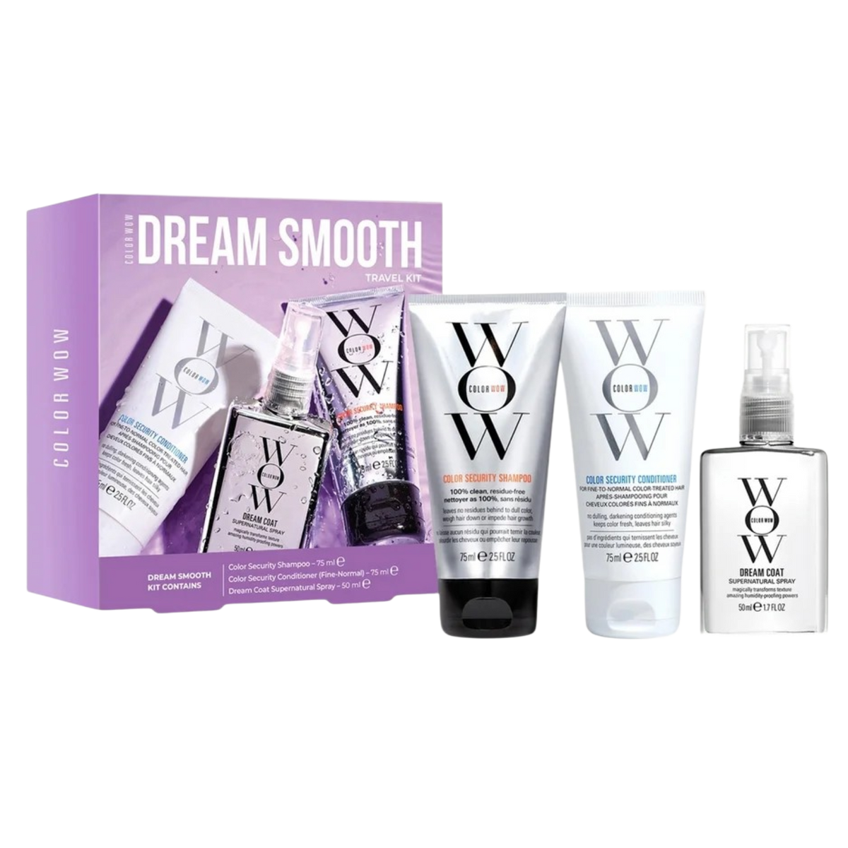 COLOR WOW - Dream Smooth Travel Kit ( 3pcs )