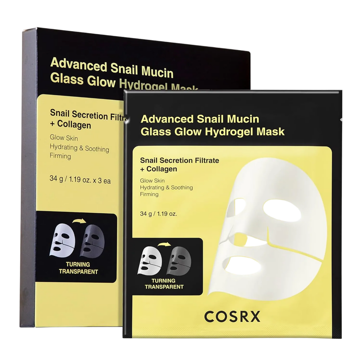 COSRX - Advanced Snail Mucin Glass Glow Mask ( 3pcs )