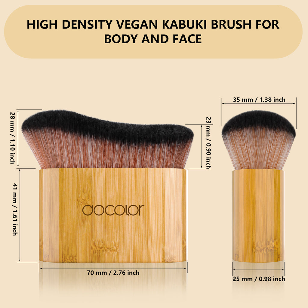 DOCOLOR - Bamboo Handle Body Makeup Brush