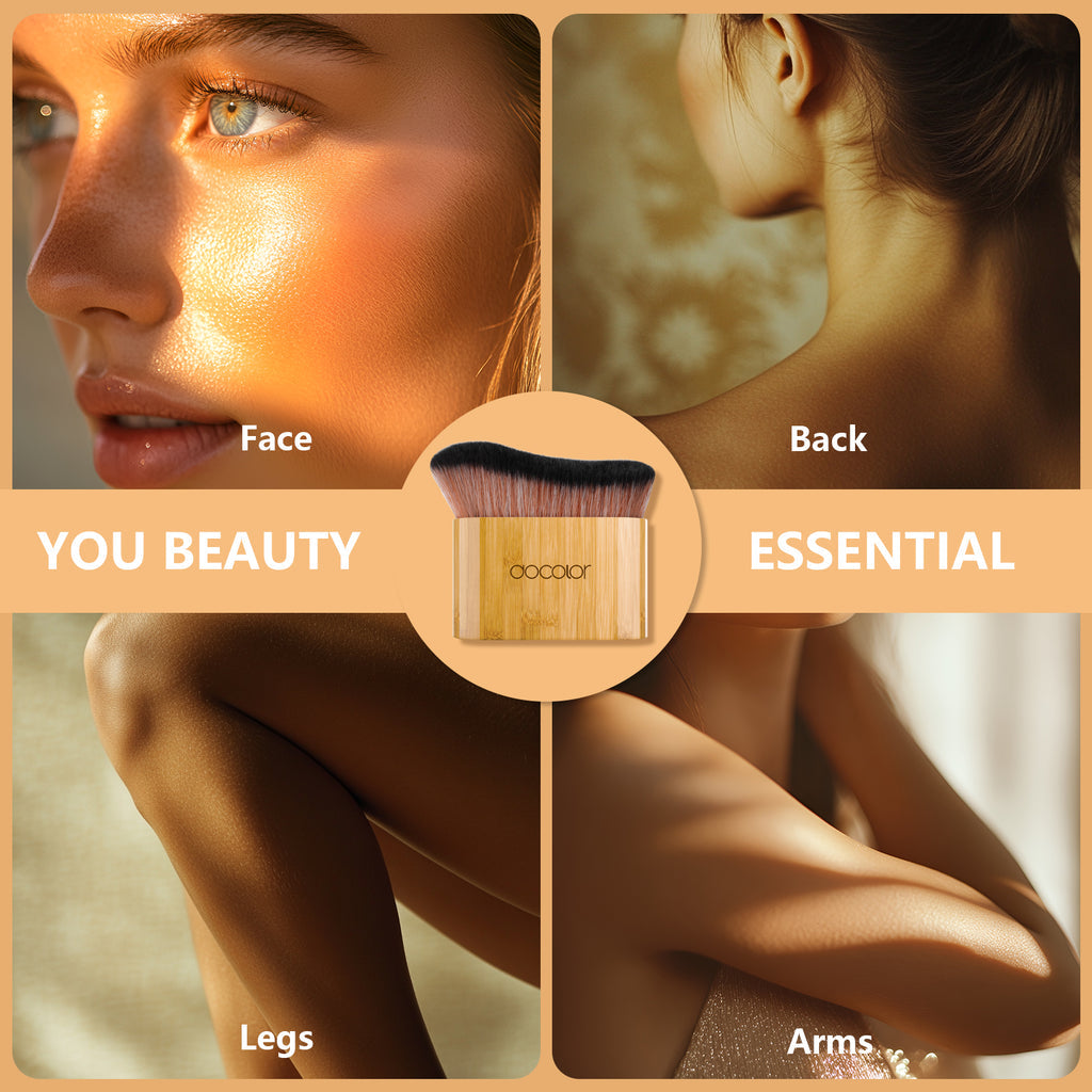 DOCOLOR - Bamboo Handle Body Makeup Brush
