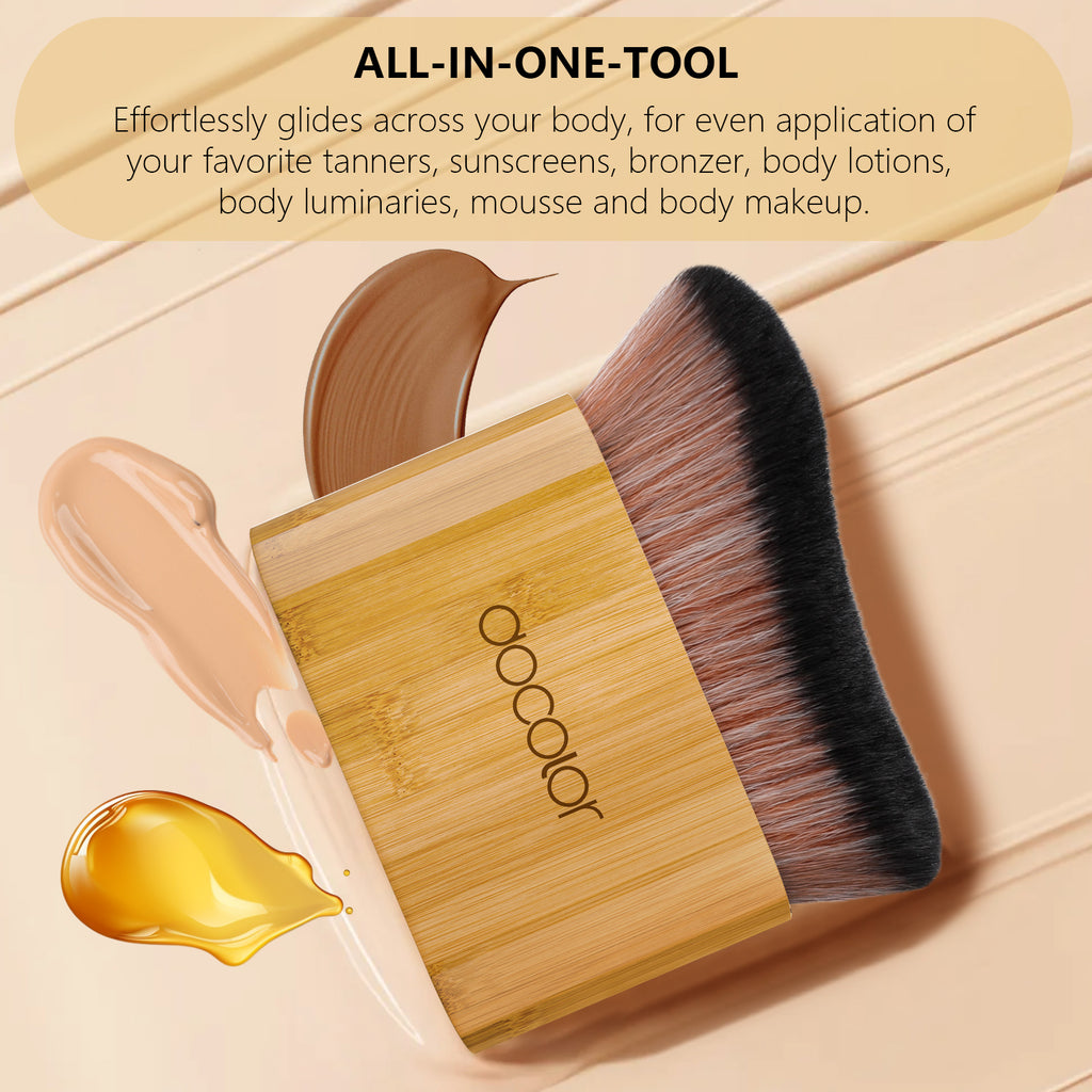 DOCOLOR - Bamboo Handle Body Makeup Brush
