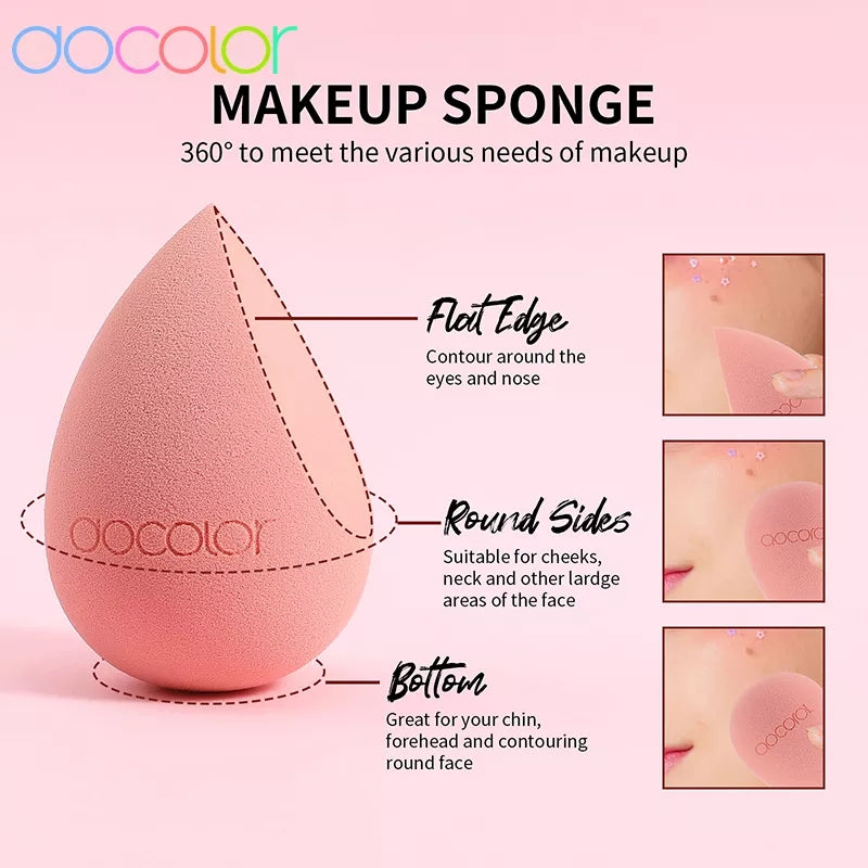 DOCOLOR - Set Pro Brush + Blender + Trousse (17pièces)