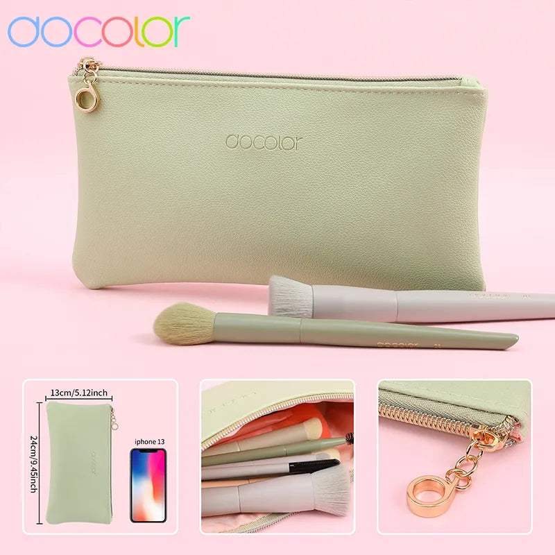 DOCOLOR - Set Pro Brush + Blender + Trousse (17pièces)