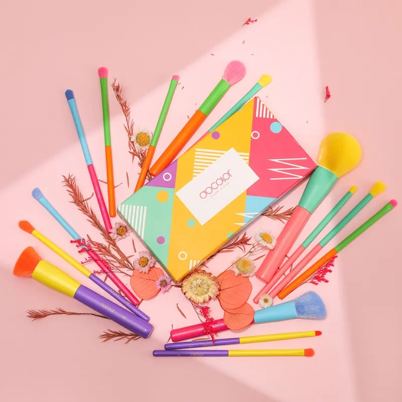 DOCOLOR - Set Pro Brush Colored (15pièces)