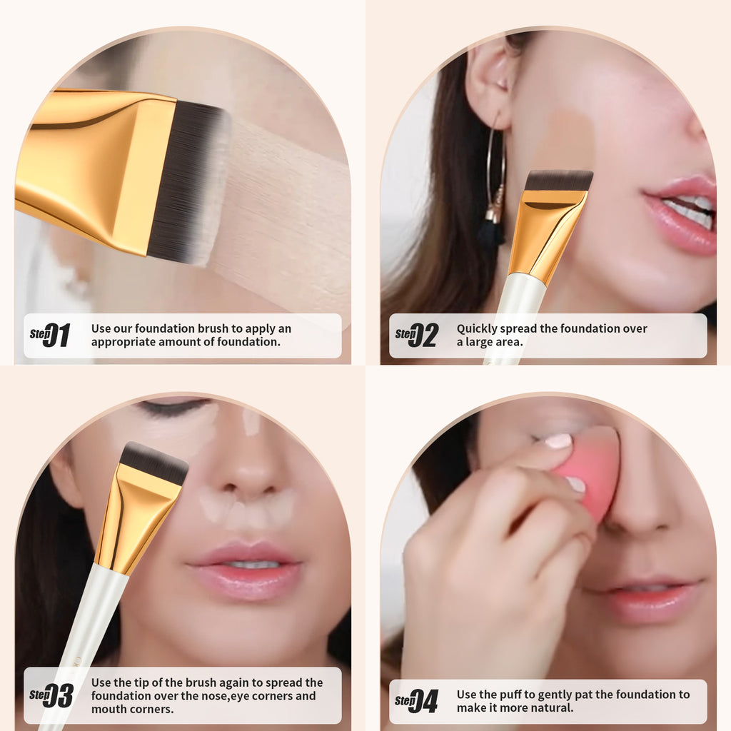 DOCOLOR - Ultrathin Foundation Brush Golden