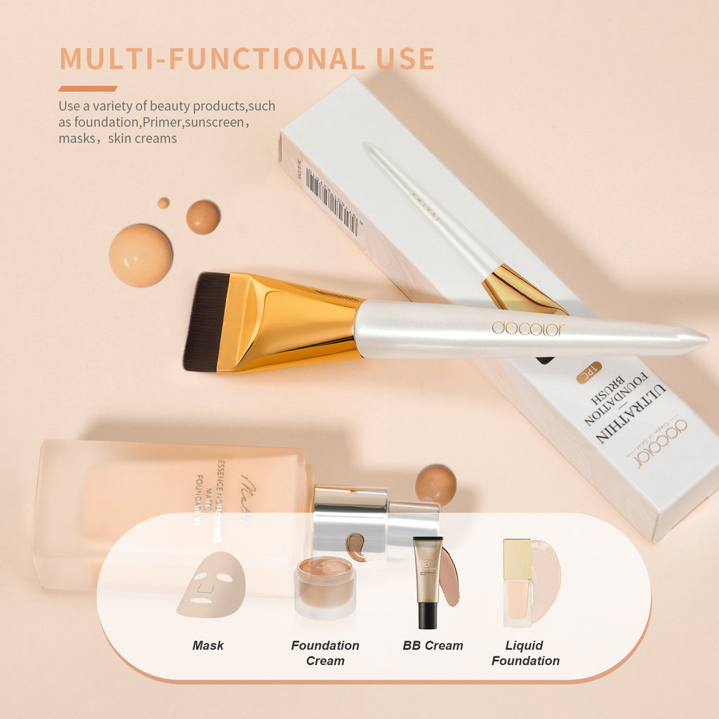 DOCOLOR - Ultrathin Foundation Brush Golden