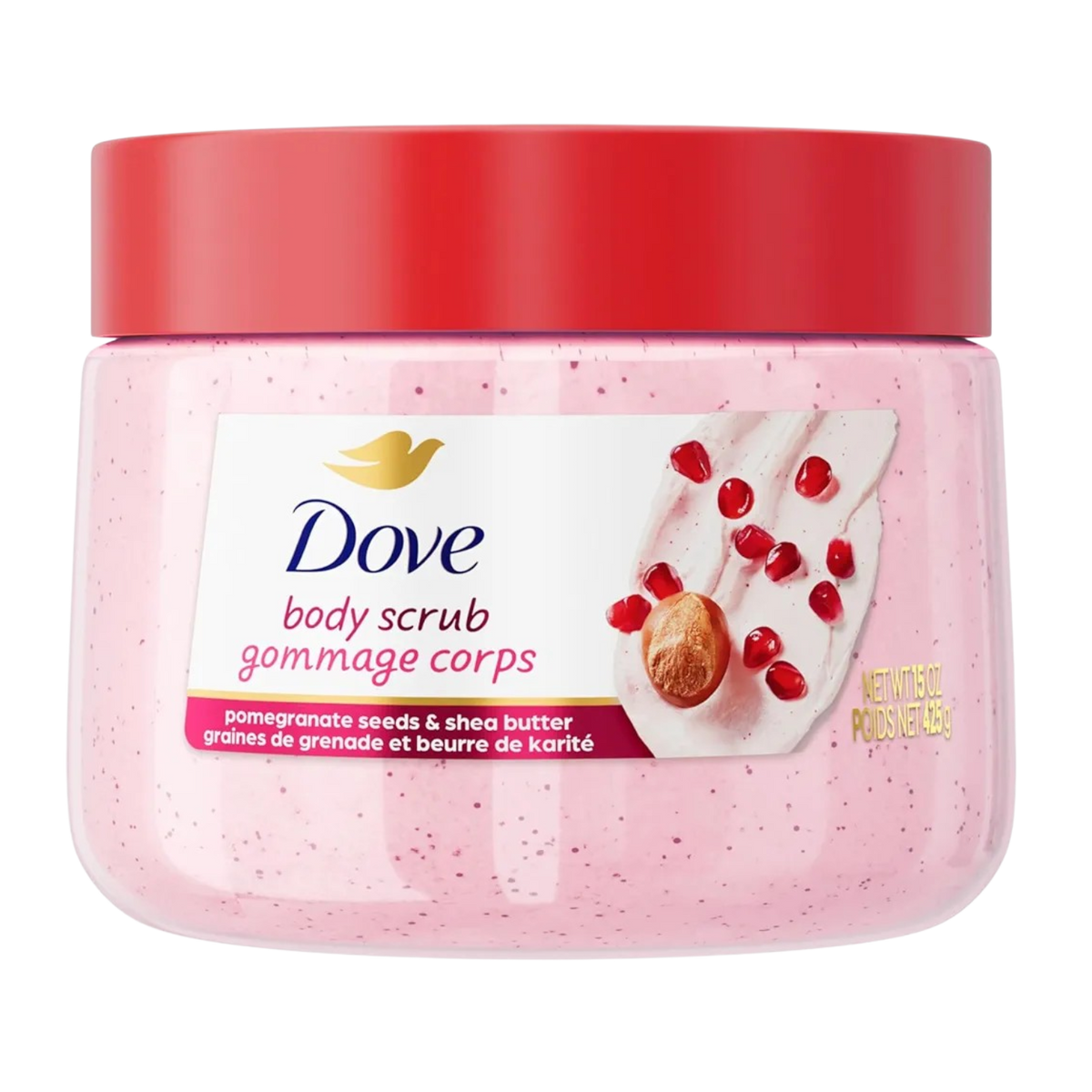 DOVE - Gommage pour le Corps, Graines de Grenade et Beurre de Karité - 425 g