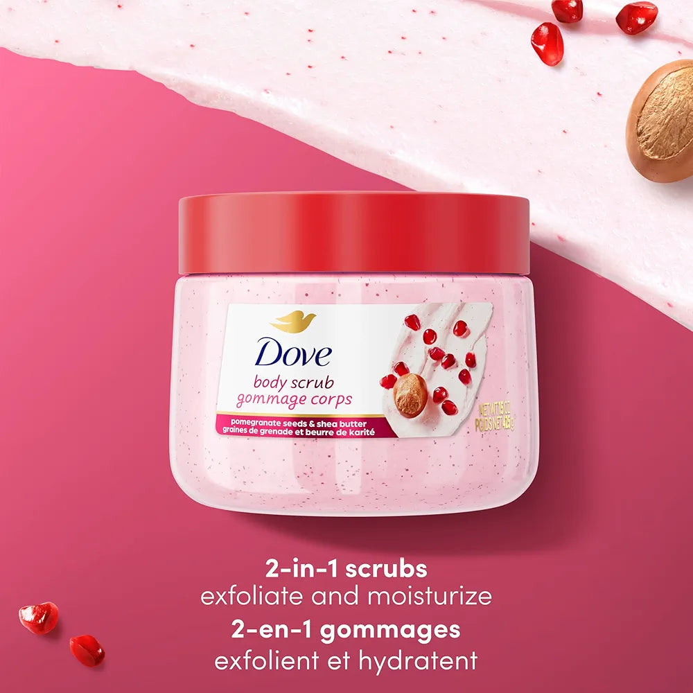 DOVE - Gommage pour le Corps, Graines de Grenade et Beurre de Karité - 425 g